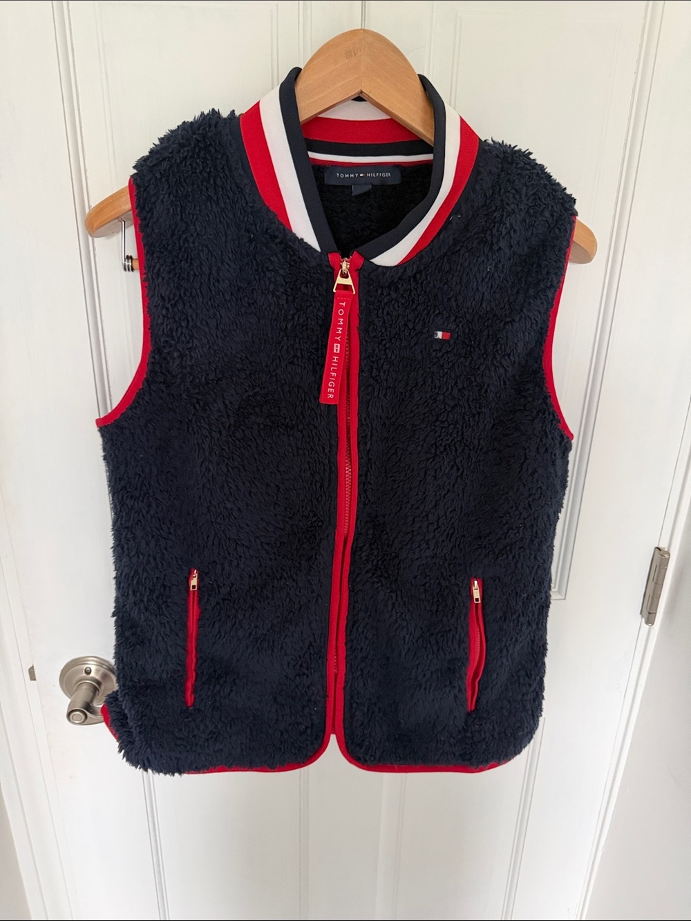 Sleeveless Sherpa fleece vest